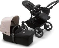 Bugaboo Donkey 5 Mono Complete Single-to-Double Stroller - Black / Midnight Black / Misty White
