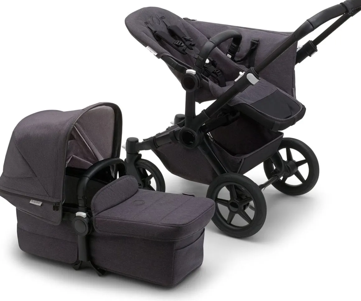 Bugaboo Donkey 5 Mono Complete Single-to-Double Stroller - Mineral Black / Washed Black