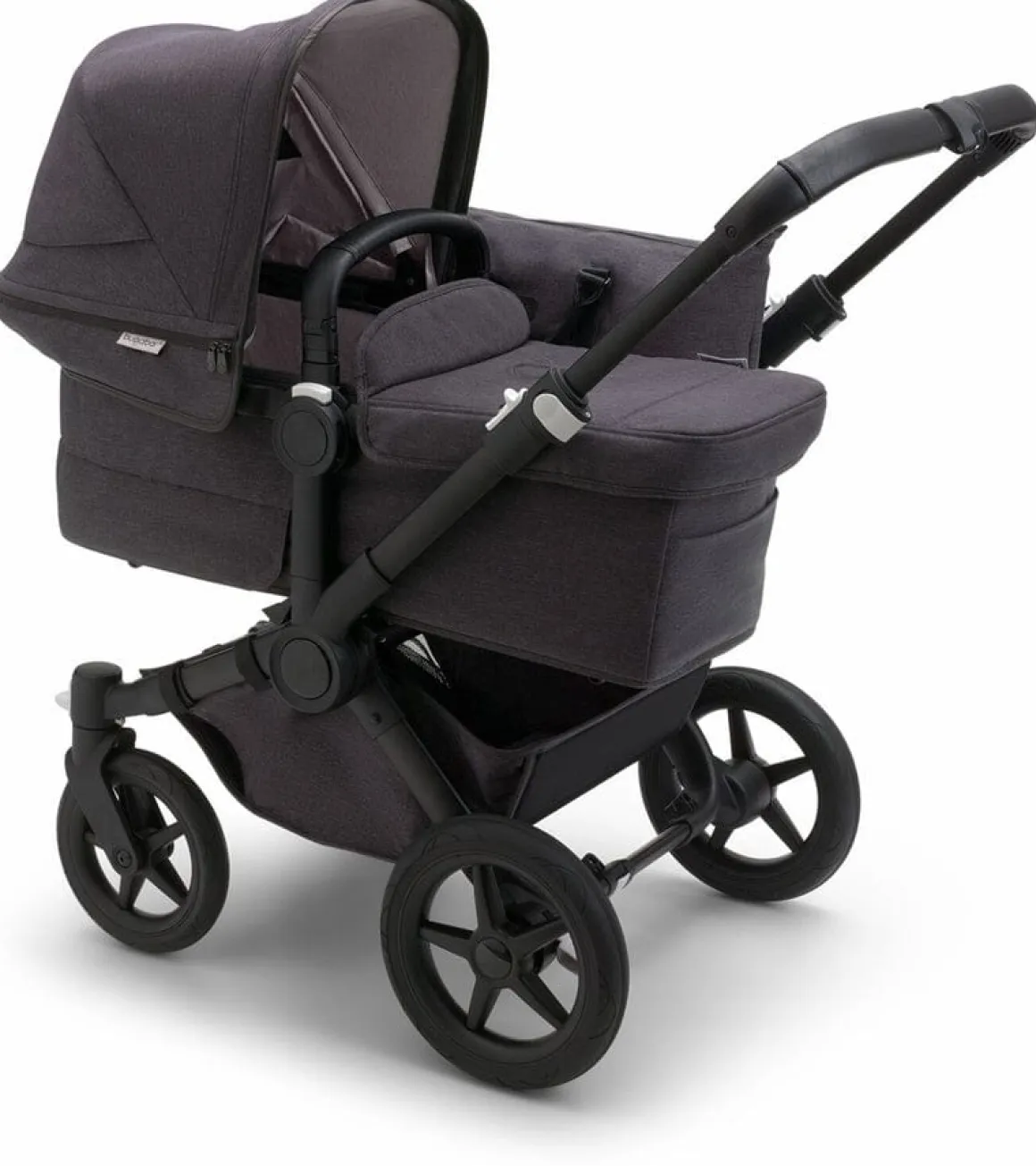 Bugaboo Donkey 5 Mono Complete Single-to-Double Stroller - Mineral Black / Washed Black
