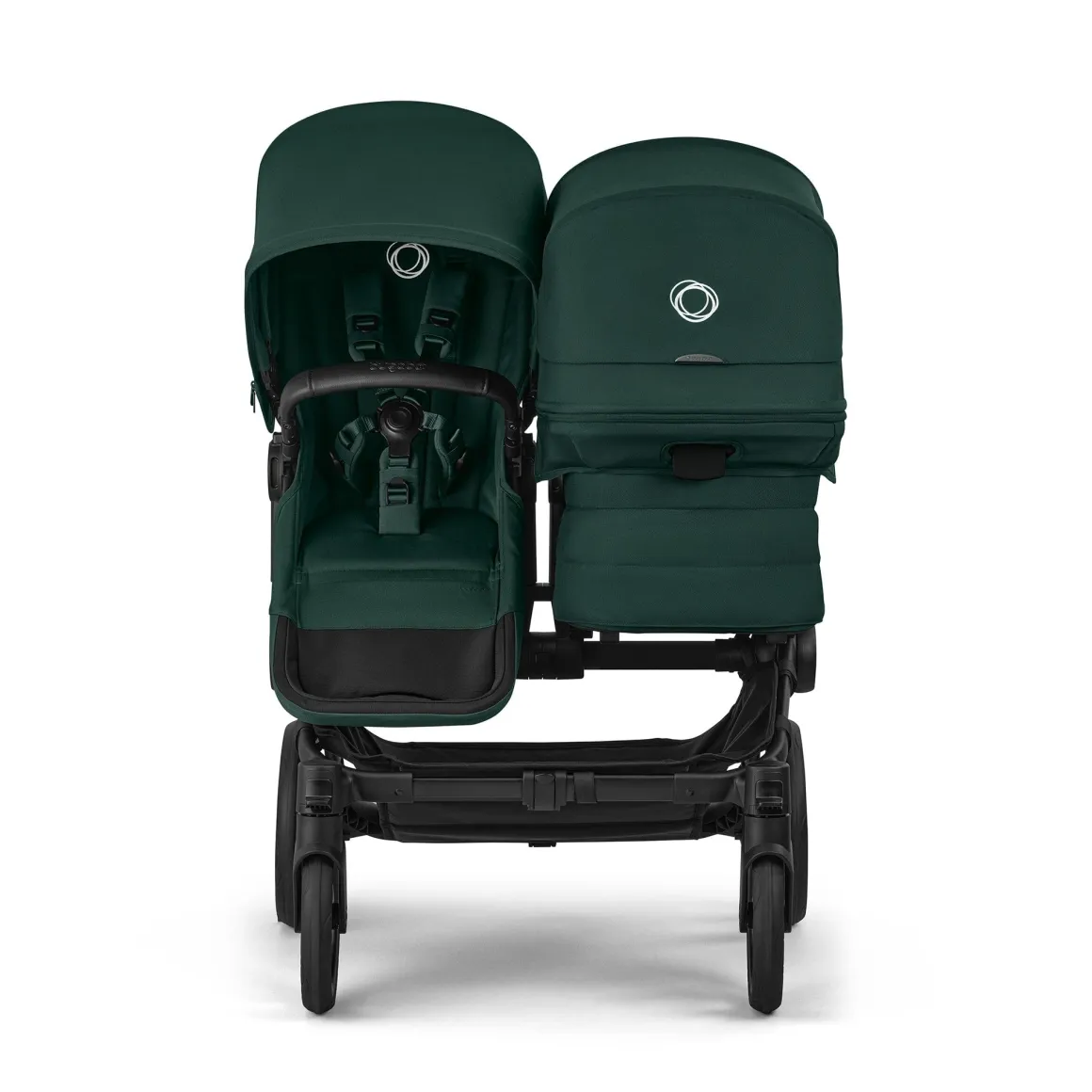 Bugaboo Donkey 6 Mono + Turtle Air Shield Travel System Bundle - Black / Fern Green / Fern Green