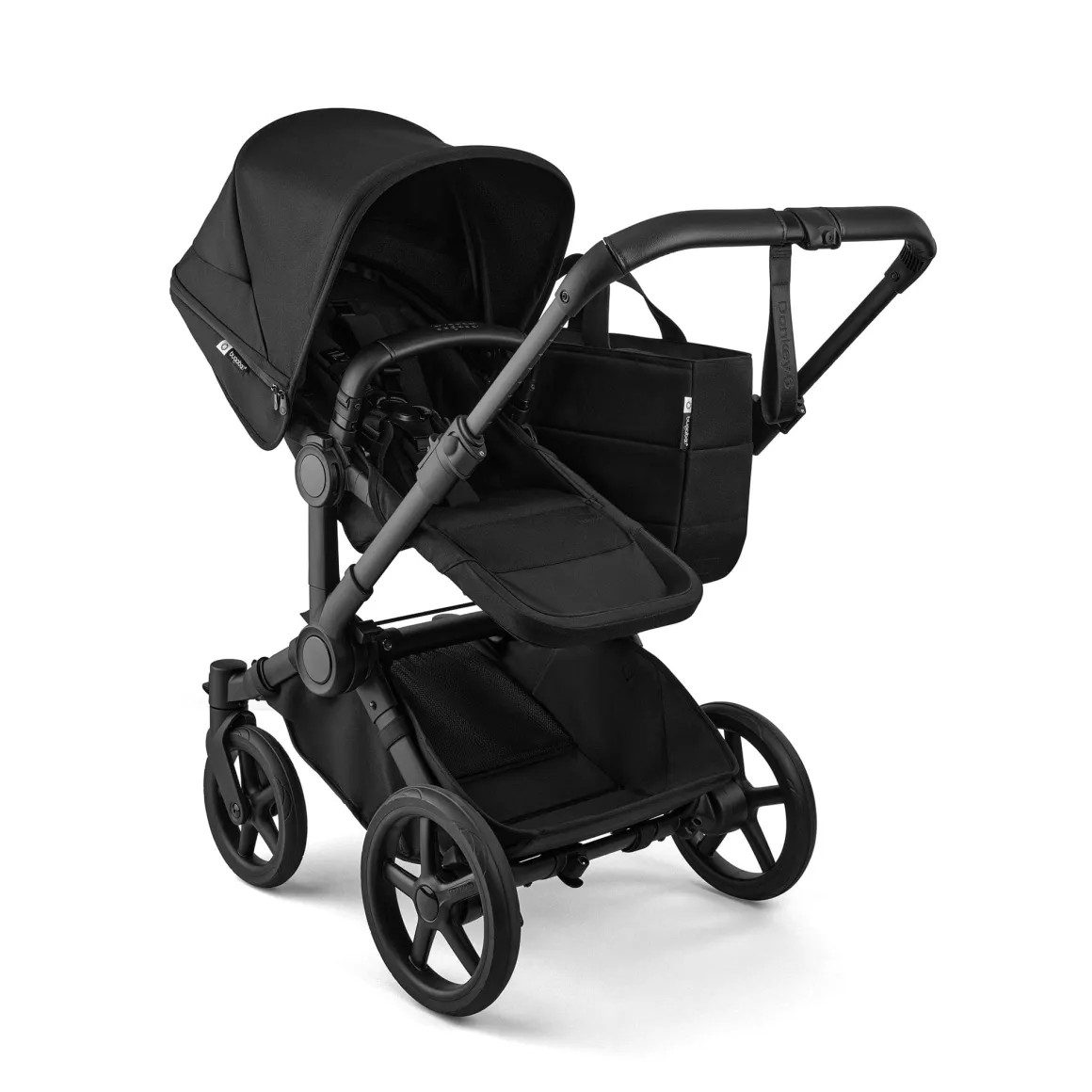 Bugaboo Donkey 6 Mono + Turtle Air Shield Travel System Bundle - Black / Heritage Black / Heritage Black