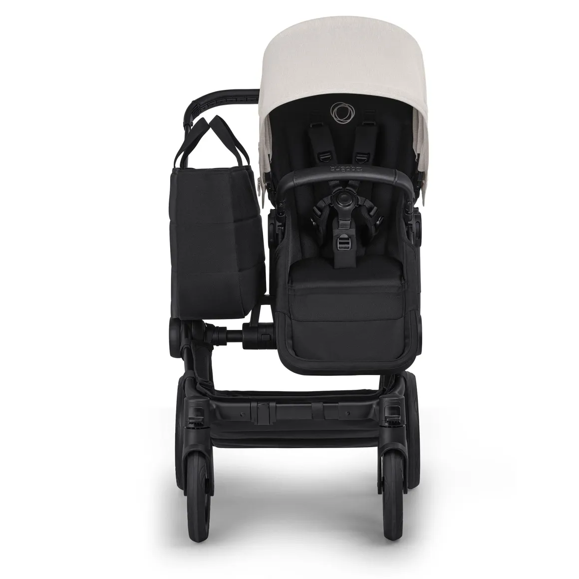Bugaboo Donkey 6 Mono + Turtle Air Shield Travel System Bundle - Black / Heritage Black / Misty White