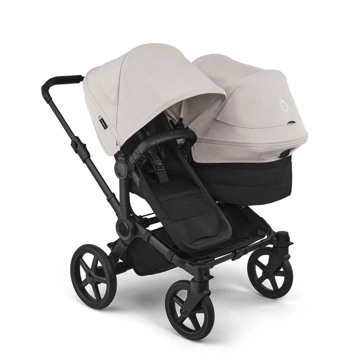 Bugaboo Donkey 6 Mono + Turtle Air Shield Travel System Bundle - Black / Heritage Black / Misty White