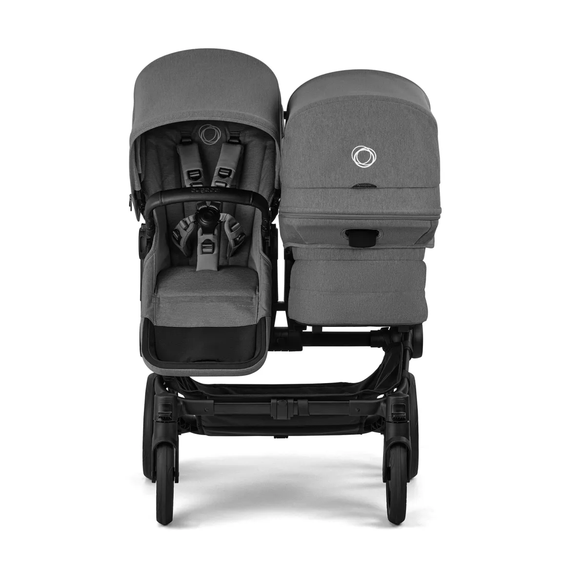 Bugaboo Donkey 6 Mono + Turtle Air Shield Travel System Bundle - Black / Moon Grey / Moon Grey