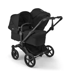 Bugaboo Donkey 6 + Turtle Air Shield Twin Travel System Bundle - Black / Heritage Black / Heritage Black