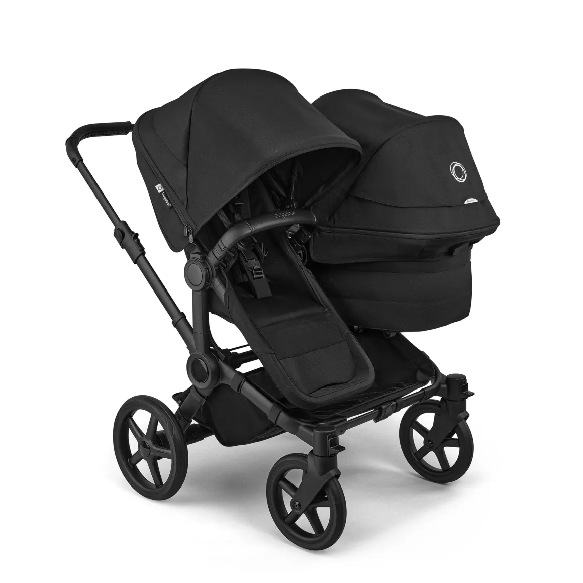 Bugaboo Donkey 6 + Turtle Air Shield Twin Travel System Bundle - Black / Heritage Black / Heritage Black