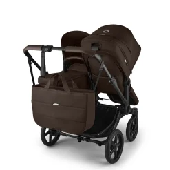 Bugaboo Donkey 6 Twin Complete Stroller Bundle - Black / Cocoa Brown / Cocoa Brown