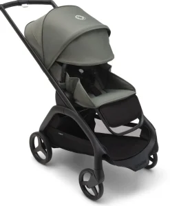 Bugaboo Dragonfly Complete Lightweight Compact Stroller - Black / Forest Green / Forest Green
