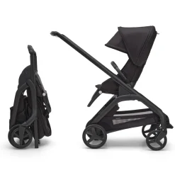 Bugaboo Dragonfly Complete Lightweight Compact Stroller - Black / Forest Green / Forest Green