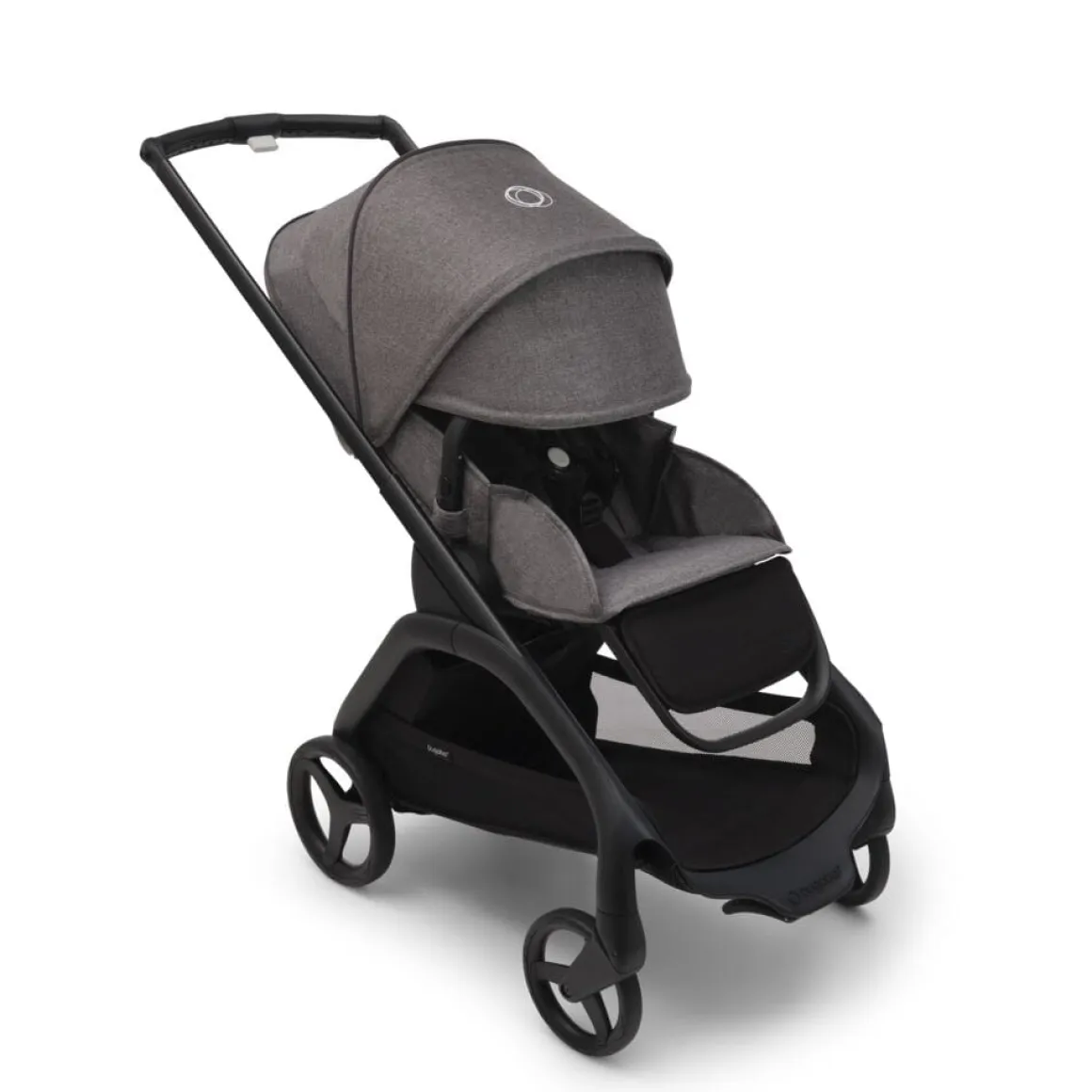 Bugaboo Dragonfly Complete Lightweight Compact Stroller - Black / Grey Melange