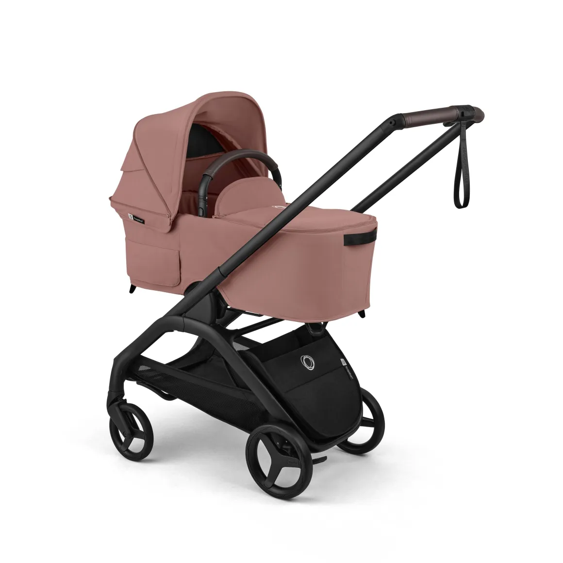 Bugaboo Dragonfly Plus Seat & Bassinet Complete - Black / Dusty Pink / Dusty Pink