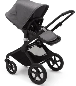 Bugaboo Fox2 Complete Stroller - Black/Grey Melange/Grey Melange