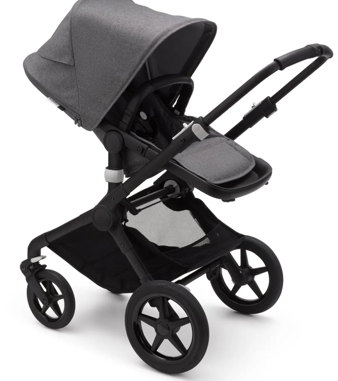 Bugaboo Fox2 Complete Stroller - Black/Grey Melange/Grey Melange