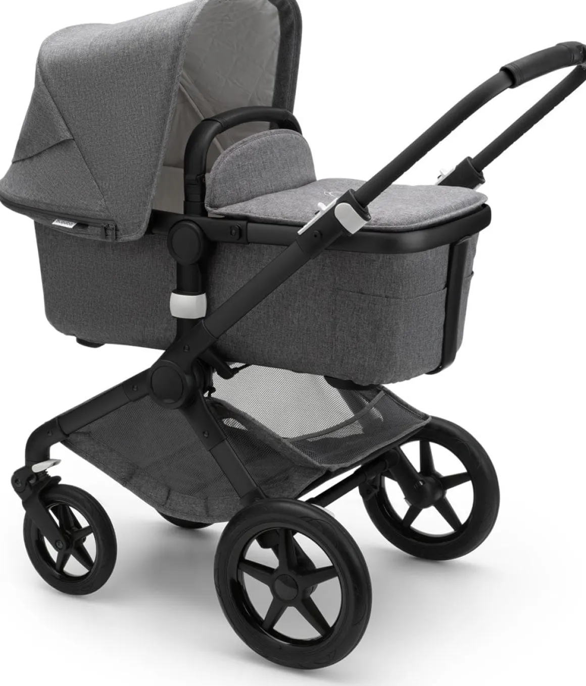 Bugaboo Fox2 Complete Stroller - Classic - Black/Grey Melange
