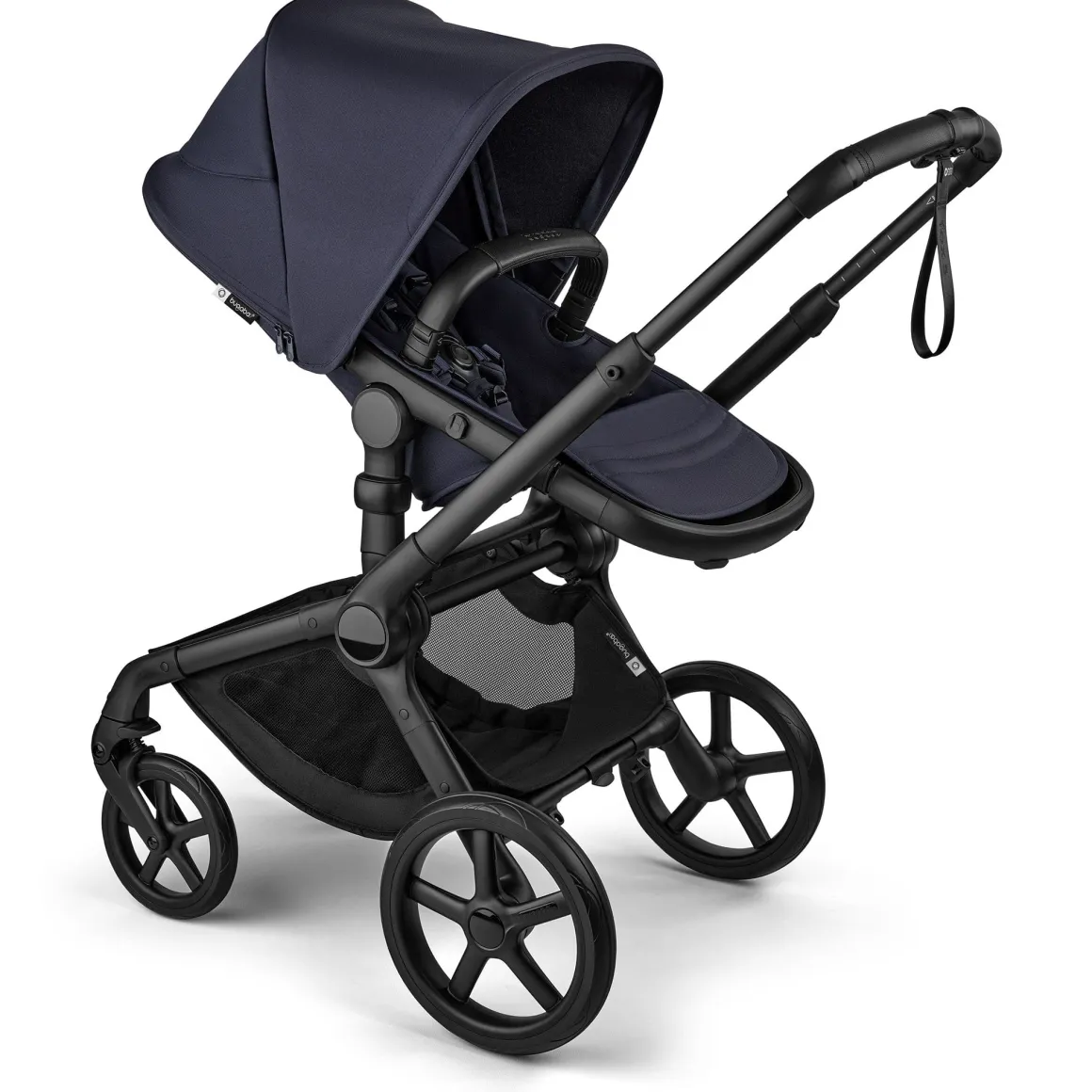 Bugaboo Fox 5 Renew + Turtle Air Shield Travel System Bundle - Black / Deep Indigo / Deep Indigo