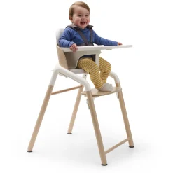 Bugaboo Giraffe Complete High Chair + Newborn Set Bundle - Blue / Tornado Grey