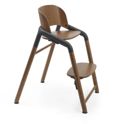 Bugaboo Giraffe Complete High Chair + Newborn Set Bundle - Warm Wood / Grey / Tornado Grey