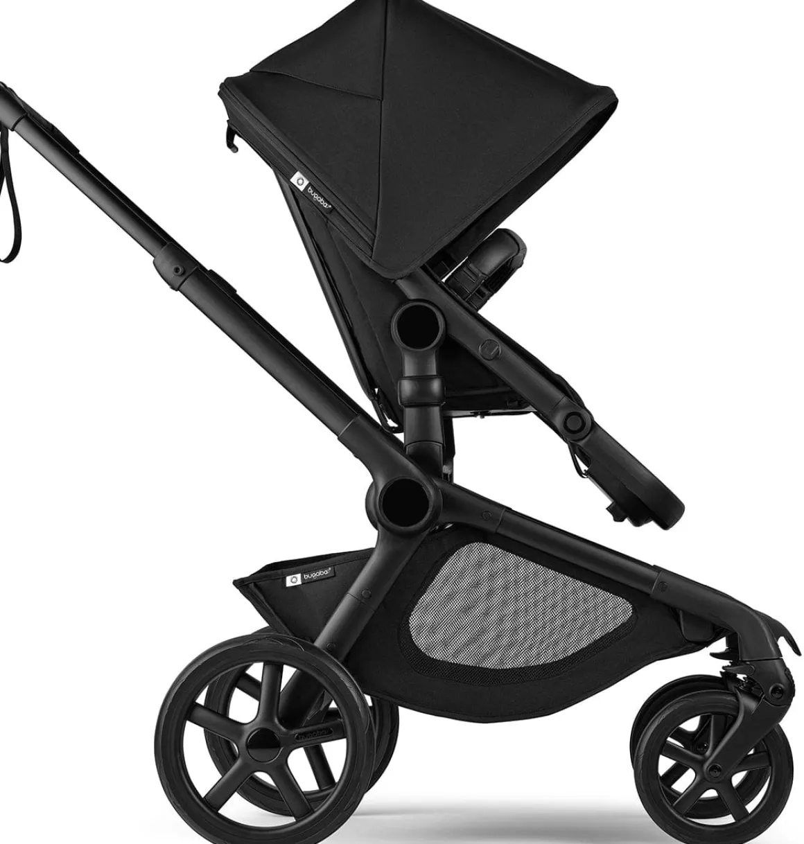 Bugaboo Kangaroo Complete (One Box)+ Turtle Air Shield By Nuna Travel System Bundle - Black / Dark Cherry / Dark Cherry / Black