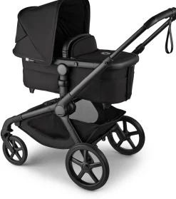 Bugaboo Kangaroo Complete (One Box)+ Turtle Air Shield By Nuna Travel System Bundle - Black / Dark Cherry / Dark Cherry / Black