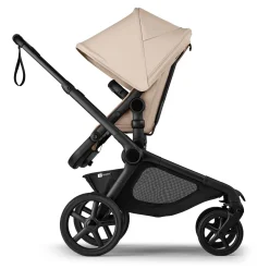Bugaboo Kangaroo Complete Stroller + Turtle Air Shield By Nuna Travel System Bundle - Black / Desert Taupe / Desert Taupe / Black