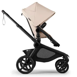 Bugaboo Kangaroo Complete Stroller + Turtle Air Shield By Nuna Travel System Bundle - Black / Desert Taupe / Desert Taupe / Black