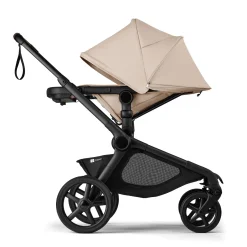 Bugaboo Kangaroo Complete Stroller + Turtle Air Shield By Nuna Travel System Bundle - Black / Desert Taupe / Desert Taupe / Black