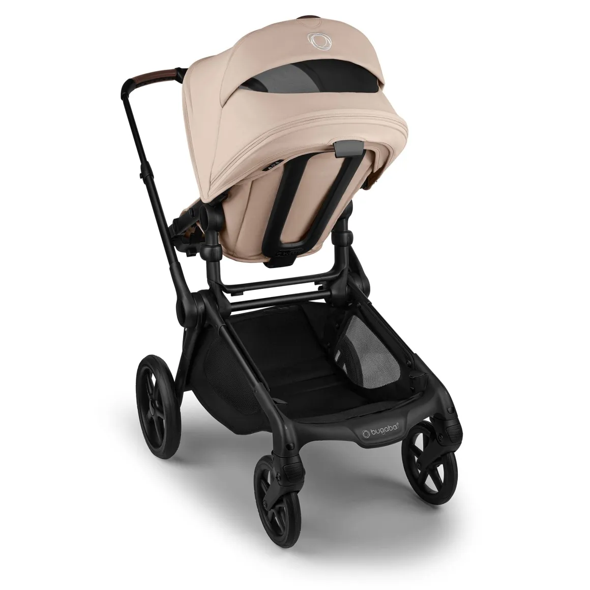 Bugaboo Kangaroo Complete Stroller + Turtle Air Shield By Nuna Travel System Bundle - Black / Desert Taupe / Desert Taupe / Black
