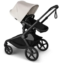 Bugaboo Kangaroo Complete Stroller + Turtle Air Shield By Nuna Travel System Bundle - Black / Midnight Black / Misty White / Black