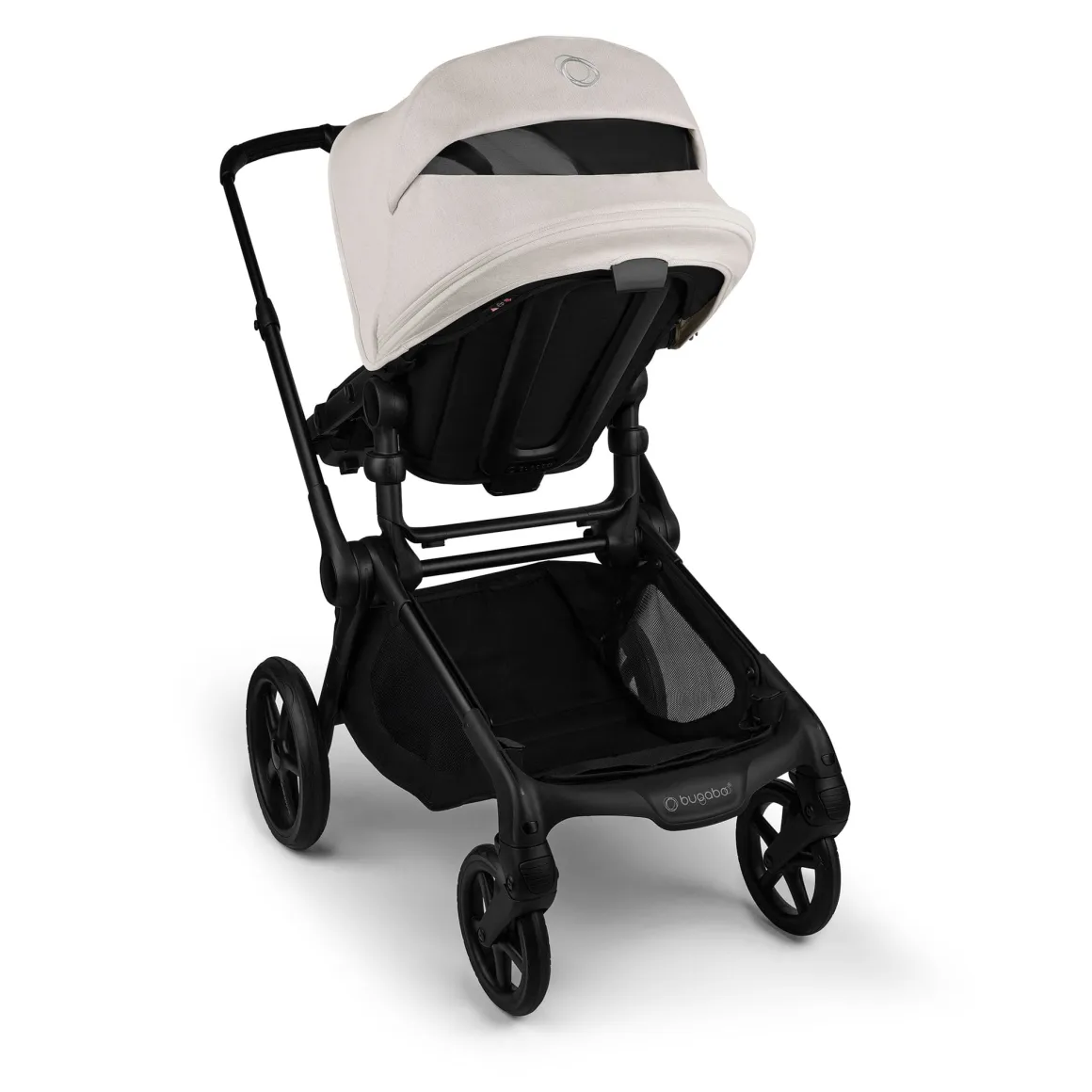 Bugaboo Kangaroo Complete Stroller + Turtle Air Shield By Nuna Travel System Bundle - Black / Midnight Black / Misty White / Black