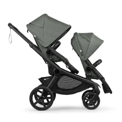 Bugaboo Kangaroo Double Seat Stroller - Black / Forest Green / Forest Green