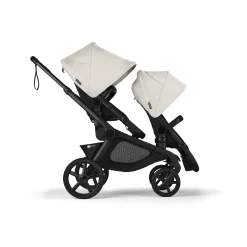 Bugaboo Kangaroo Double Seat Stroller - Black / Midnight Black / Misty White