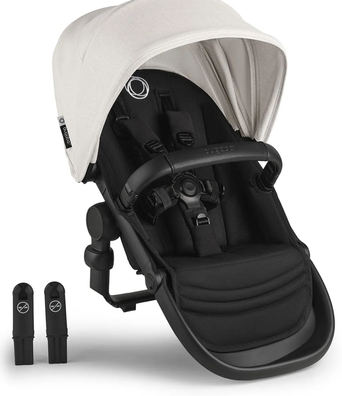 Bugaboo Kangaroo Sibling / Toddler Seat - Black / Midnight Black / Misty White