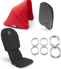 Bugaboo OPEN BOX Ant Style Set - Black/Neon Red