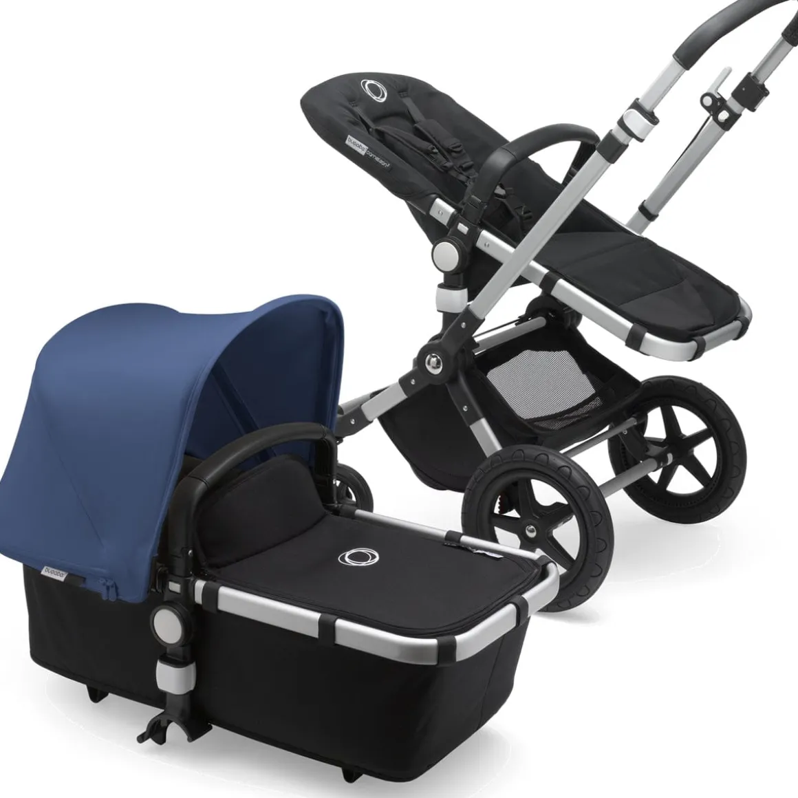 Bugaboo OPEN BOX Cameleon 3 Plus Complete Stroller - Aluminum/Black/Sky Blue