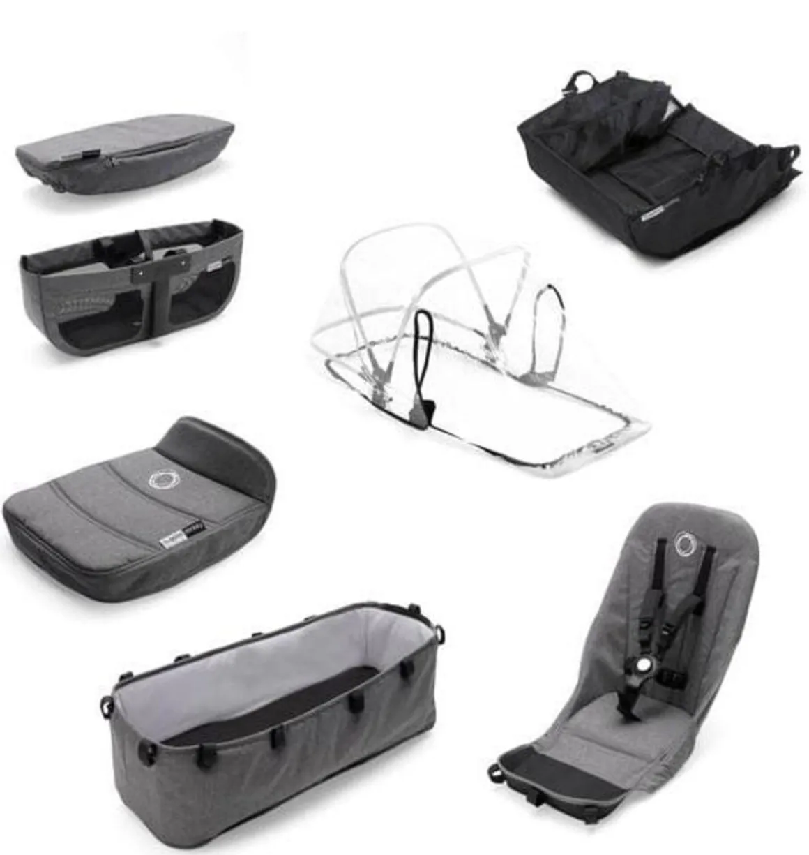 Bugaboo OPEN BOX Donkey 2 Style Set - Grey Melange