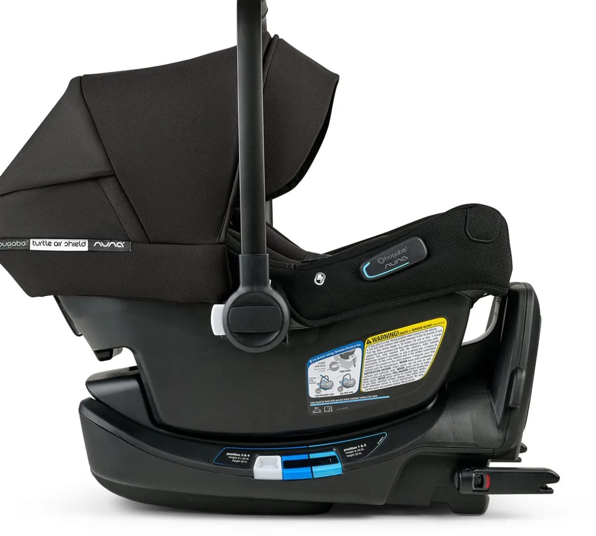 Bugaboo Turtle Air Shield By Nuna Infant Car Seat + Base - Black