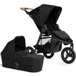 Bumbleride Indie Single Stroller + Bassinet Bundle - Black / Black