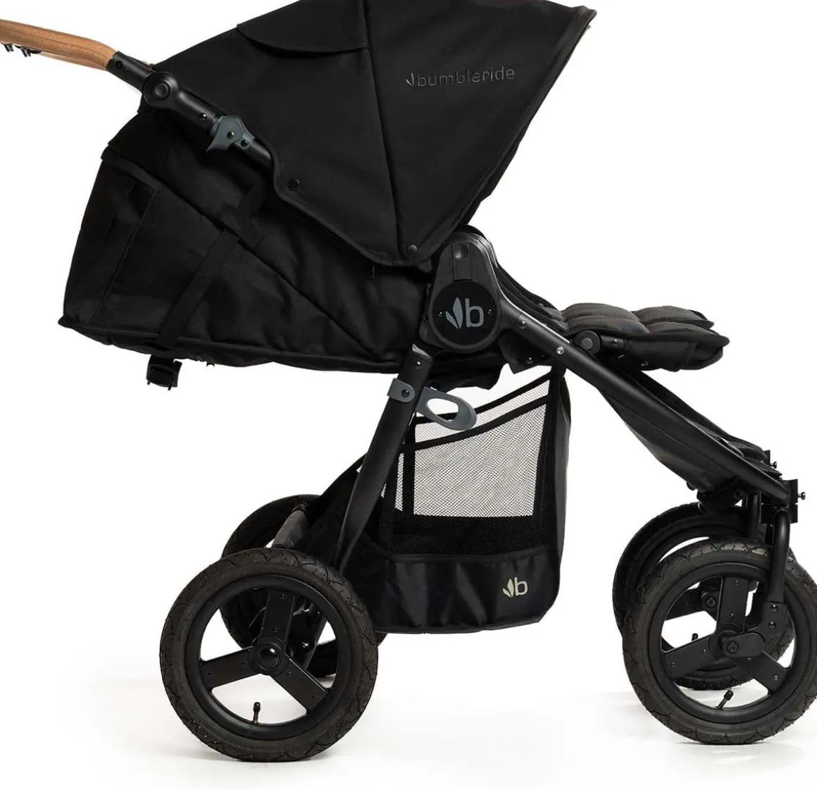Bumbleride Indie Twin Side By Side Double Stroller - Black