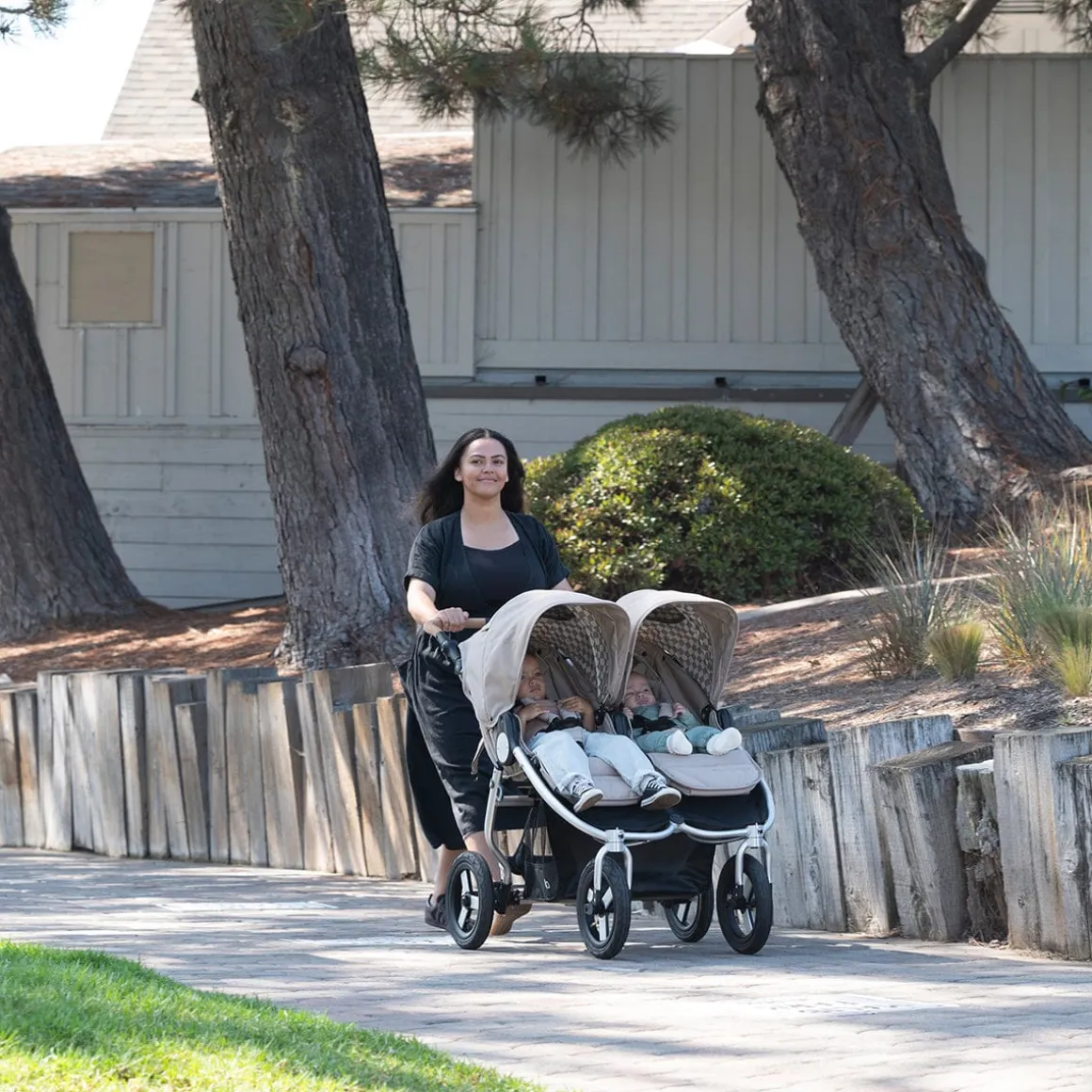 Bumbleride Indie Twin Side By Side Double Stroller - Sand