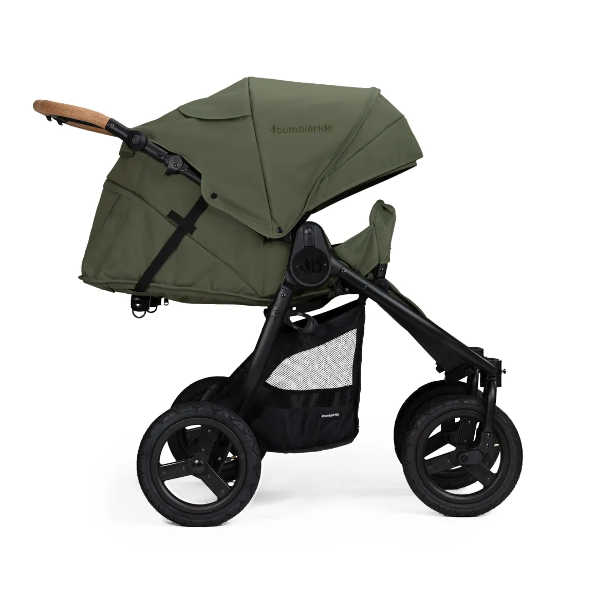 Bumbleride Indie Twin Stroller + One Bassinet Bundle - Olive