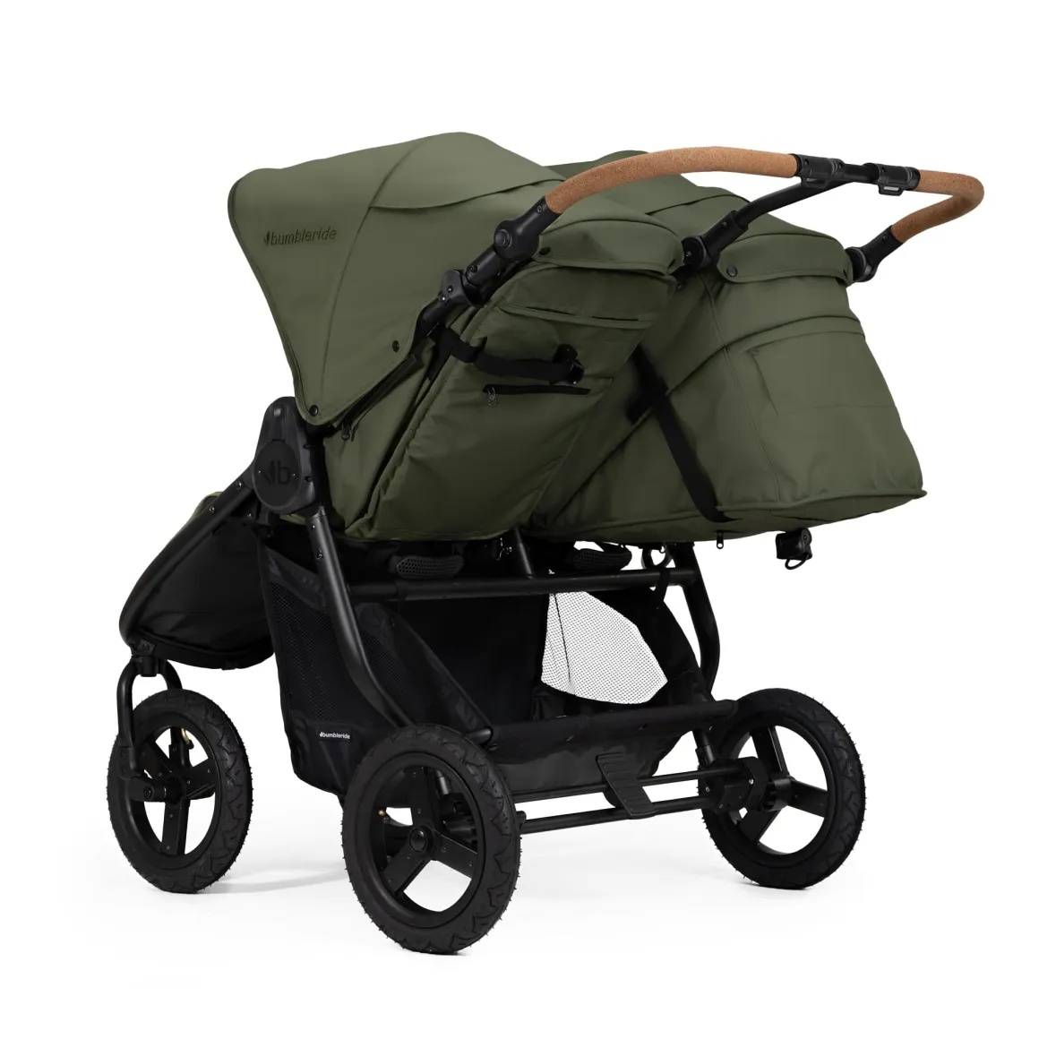 Bumbleride Indie Twin Stroller + One Bassinet Bundle - Olive