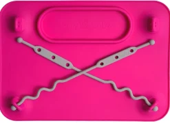Busy Baby Mat with 2 Tethers - Pink