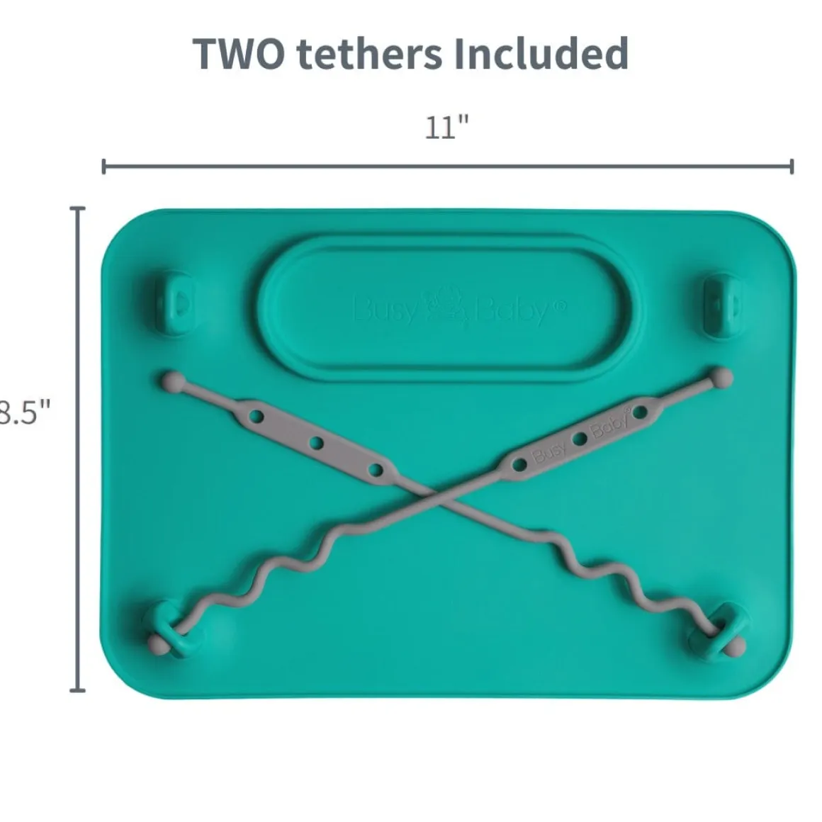 Busy Baby Mat with 2 Tethers - Pink