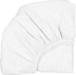 Charlie Crane Fitted Sheet for KUKO Moses Basket and KUMI Crib - White