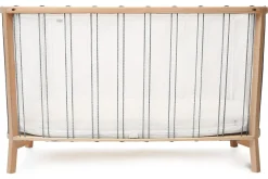 Charlie Crane KIMI Baby Bed with Organic Mattress - Black & White