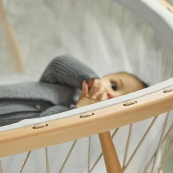 Charlie Crane KUMI Mesh Crib with Organic Mattress - Desert