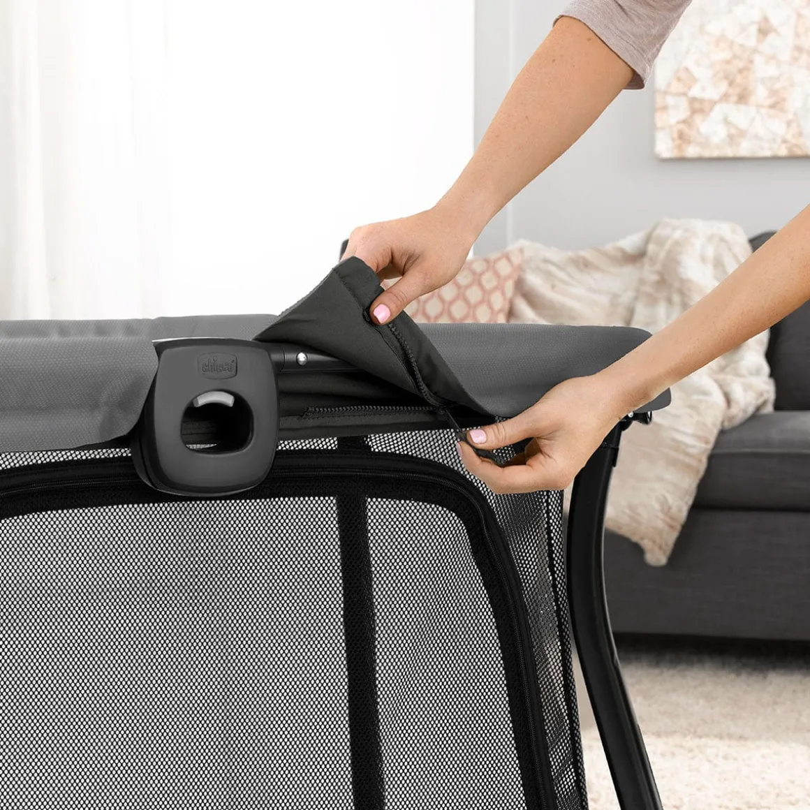 Chicco Alfa Lite Lightweight Travel Playard - Midnight