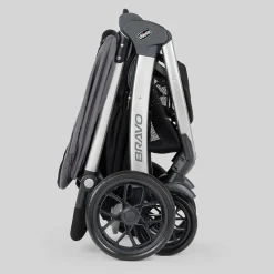 Chicco Bravo LE ClearTex Quick-Fold Stroller + KeyFit 30 ClearTex Travel System Bundle - Pewter