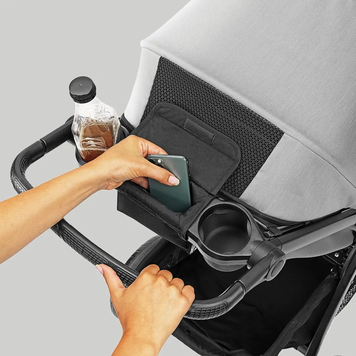 Chicco Bravo LE ClearTex Quick-Fold Stroller - Pewter
