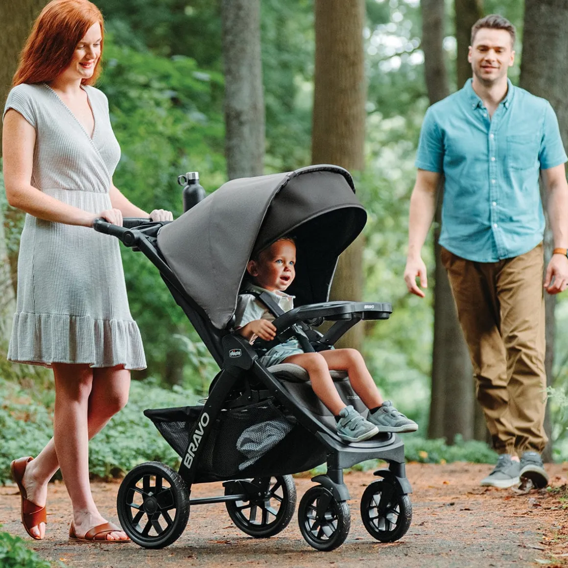 Chicco Bravo LE ClearTex Quick-Fold Stroller - Pewter